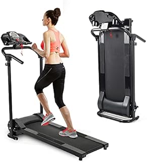 ZELUS Folding Treadmill for Home Gym, Portable Wheels, 750W Electric Foldable Running Cardio Machine with Cup Holder, Sports App Walking/Runners Exercise Equipment