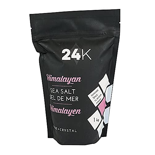 Sel rose Himalaya 24K authentique goût 1 kg cristaux fins minéraux vrac