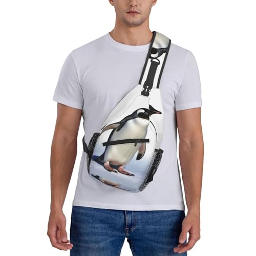 Bolso tipo bandolera para hombre y mujer negro miniatura 6