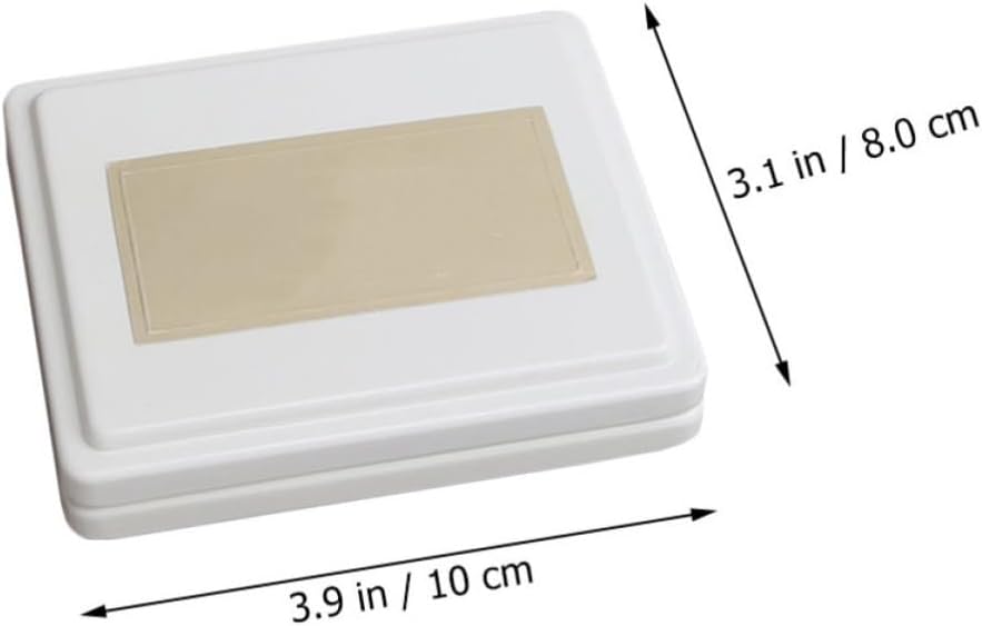 Ceramic Nail Polish Mixing Plate for Manicure Workstations, White