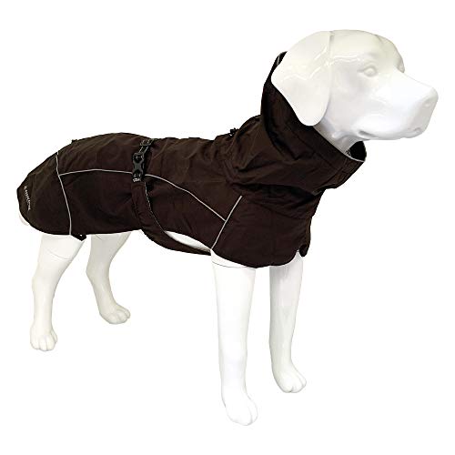 Croci Hiking - Mantel für Hunde, Regenmantel für Hunde, Makalu, Thermoregulierendes Futter, Farbe Schwarz, Größe 35 cm - 194 g