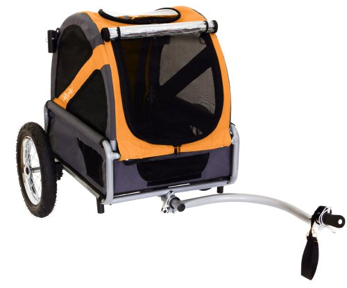 DoggyRide Bike Trailer for Dogs, Mini, Dutch Orange/Grey