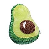 Pawty Dog Toys - Avocado Plush Dog Toy - Squeaky Gift for Puppy Birthday - Cute Toys for Small to Medium Dogs - Durable Toy for Aggressive Chewer - Dog/Puppy Chew Food Shaped Toy