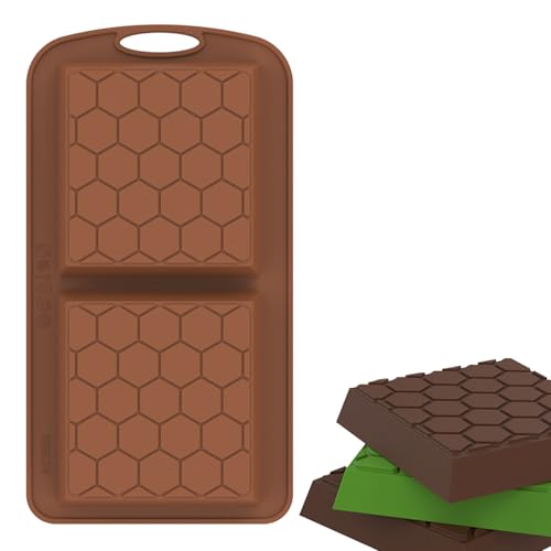 Dubaï Moule à chocolat en silicone réutilisable pour bricolage, chocolat, pâtisserie, chocolats, moule à chocolat antiadhésif en silicone profond (nid d'abeille)
