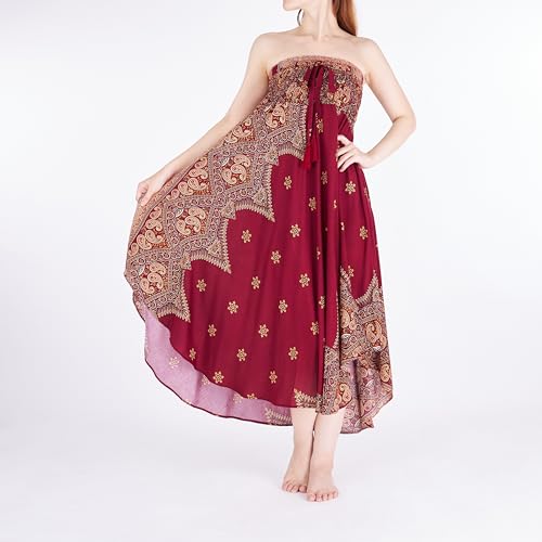 Lannaclothesdesign Women's Long Maxi Skirt Bohemian Gypsy Hippie Style Clothing Boho Skirts3