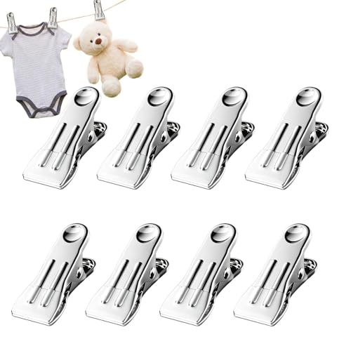 Alfileres de ropa resistentes, pinzas para ropa, pinzas para ropa, para cocina, hogar, lavandería, al aire libre, baño, viajes, toalla de fotos