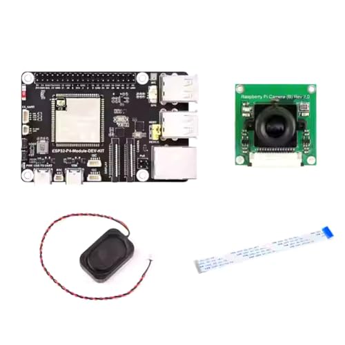 Wrtysully Placa de Desarrollo del Módulo ESP32-P4 con Cámara OV5647 de 5 MP y Altavoz Compatible con Interfaz Wi-Fi6/BLE PoE.