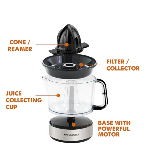Elite Gourmet 40-Watt Electric Citrus Juicer, 24 oz — view 8