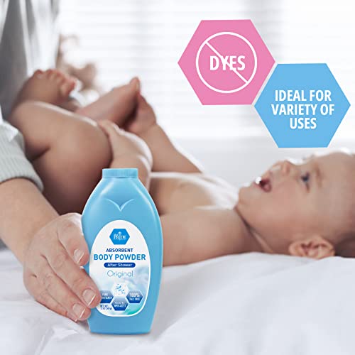 Med Pride Premium 100% Talc Free Baby Powder - Pure Cornstarch Absorbent Baby Powder For Odor & Moisture Protection- Paraben-Free Soothing Dusting Powder For Diaper Rash thumb #3