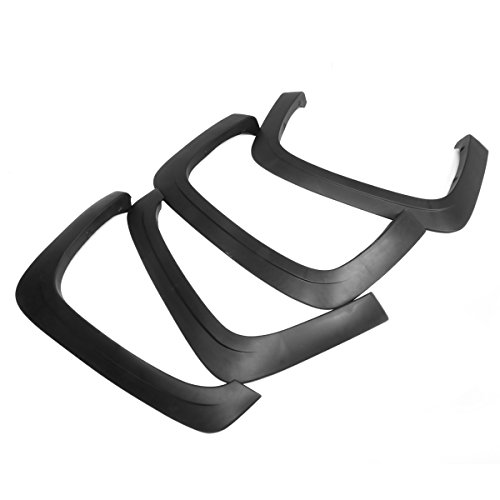 Image of DNA Motoring IF-10018-MBK 4 Pcs OE Style Wheel Fender Flares Compatible with 07-13 Silverado 1500 2500HD 3500HD 6.5 & 8.1Ft Fleetside Models, NOT Fit Dually Models with Crew Cab,Black