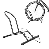 SPORTNOW Cavalletto Portabici Supporto Bici da Terra 59x41x38 cm, Nero