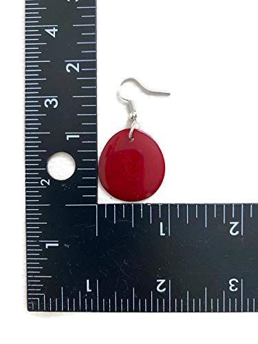 Tagua-Earrings-in-Red-light-weight-tagua-nut-earrings-TAG272-organic-fashion-earrings