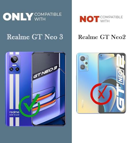 Image of Jkobi Back Case Cover for Realme GT Neo 3 (Silicone Clear Shockproof Case with Camera Protection | Soft and Flexible | Transparent)