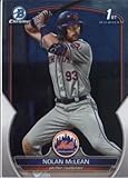 2023 Bowman Draft Chrome #BDC-96 Nolan McLean New York Mets Official MLB Baseball Card in Raw (NM or Better) Condition