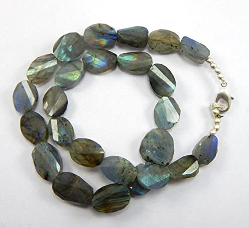 Perles de labradorite brute pour atelier de création de bijoux artisanaux