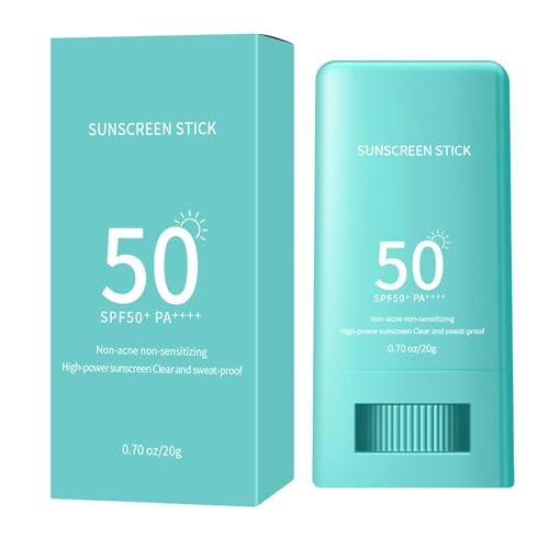 Bâton hydratant pour écran solaire SPF 50, crème solaire pour le visage, imperméable, non grasse, facile à utiliser, protection solaire, pour tous types de peaux (1)