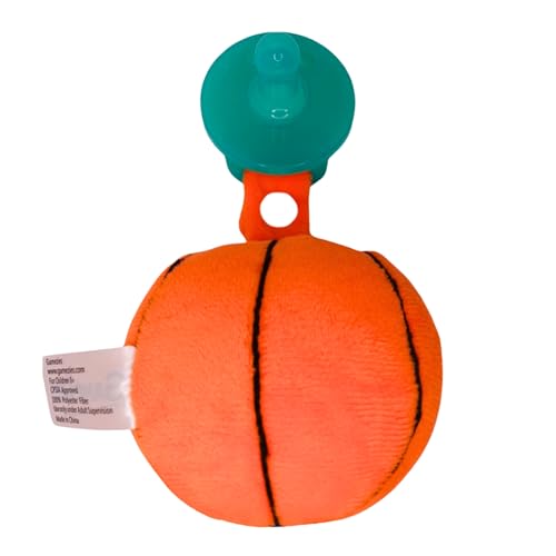 Image of Gamezies Baby Boy and Girl Silicone Basketball Plush Pacifier Removable, Washable Plush Toy CPSIA Tested, BPA-Free 0-6 Months
