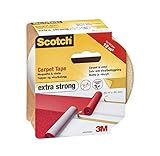 Scotch 42020750B Doppelseitiges Klebeband für Teppich/Vinyl, Transparent