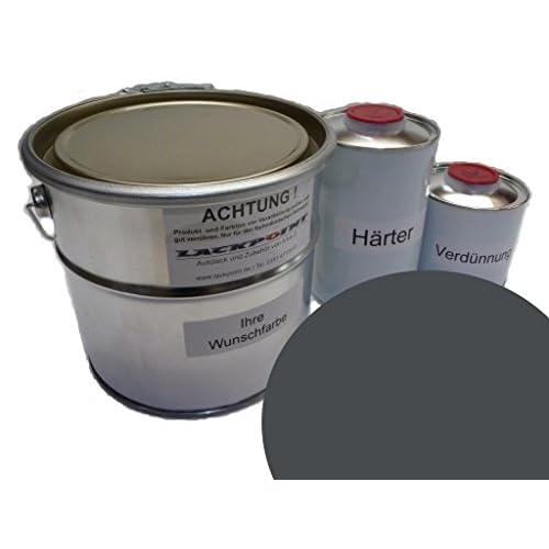 Lackpoint 1 Liter Set 2K Autolack für VW Audi LH7J Grau kein Klarlack Trend Tuning