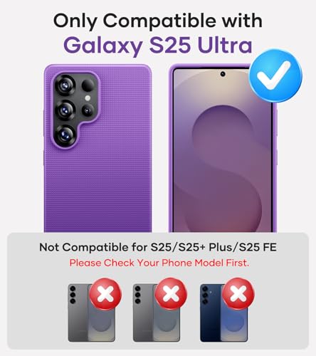 Image of SSLOTSCASE for Samsung Galaxy S25 Ultra Case Slim, Wireless Charging Compatible, Military Grade Shockproof Protective Drop Protection Sturdy Case Cover for Galaxy S25 Ultra 6.9'' 5G 2025, Purple | Wireless Charging Compatible, Military Grade Shockproof Protective Drop Protection Sturdy Case Cover for S25 Ultra