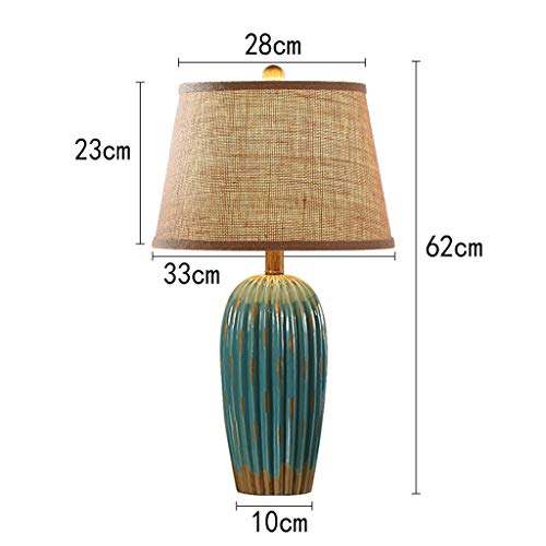 Lampe de bureau rétro petite chambre lampe de table salon céramique