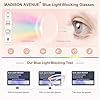 Madison Avenue Blue Light Blocking Glasses Anti Eyestrain UV Glare Blue Light Glasses for Women TV Phone Computer Gaming Eyeglasses Liberty (Crystal Brown) #3