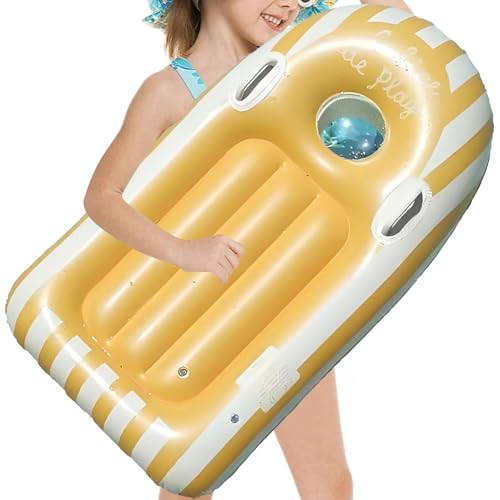 Tabla Body Inflable - Tabla de Surf Portátil para Niños con Asas,Toboganes Acuáticos para Juegos Deportivos Al Aire Libre En Verano