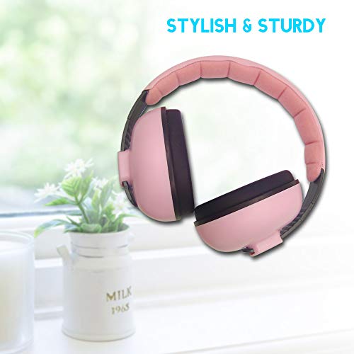 KKmoon Bebê Protetor Auditivo Earmuffs Macios para Crianças Infantil Redução de Ruído NRR 21dB Ajust