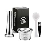UMWELTFREUNDLICHES MATERIAL - Das Kaffeepulver-Set besteht aus 304 Edelstahl, BPA-frei und 100% ungiftig. Edelstahl ist widerstandsfähig gegen hohe Temperaturen, geruchlos und leicht zu reinigen.