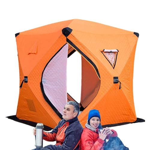 Hutte de pêche sur glace chaude et étanche pour rivière et étang