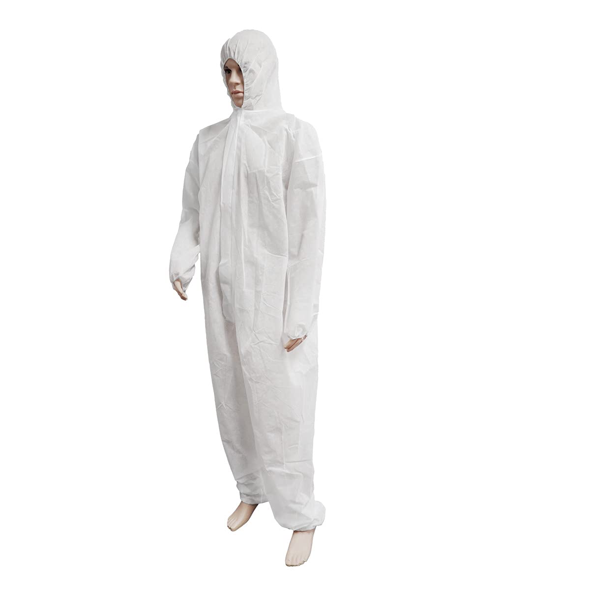 Lot de 50 combinaisons de peintre jetables en polypropylène avec capuche Taille L-XXXL (au choix) 40 g/m