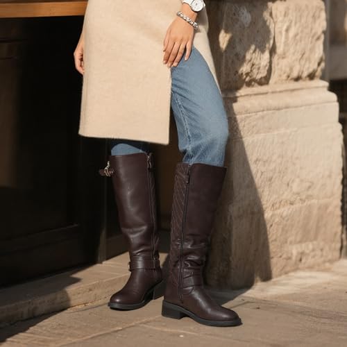 Image of DREAM PAIRS Women's Knee High Riding Boots