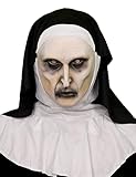 CHEALLTHION TOYS Halloween Nun Scary Latex Mask Halloween Full Head Nun Mask Cosplay Halloween Party Props