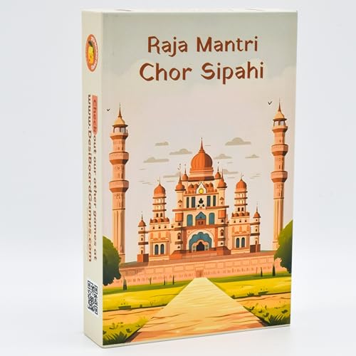 Raja Mantri Chor Sipahi Juego de mesa para adultos | Estrategia ligera | Bluffing