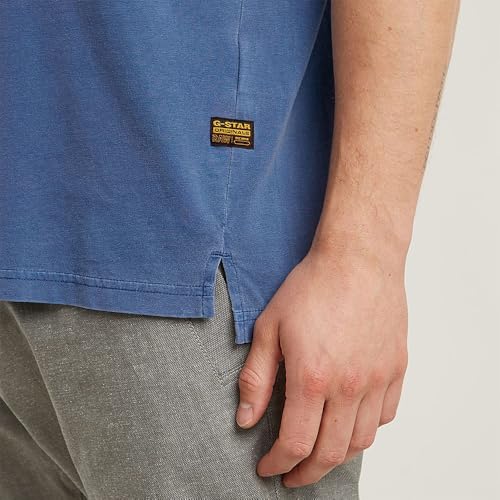 Miniatura 6 de G-Star Nifous T-Shirt, Camiseta Para Hombre, Azul Dutch Blue Gd D24449-2653-H177 , L