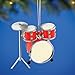 Broadway Gifts 3 Inch Red Wood Drum Set Ornament Decoration