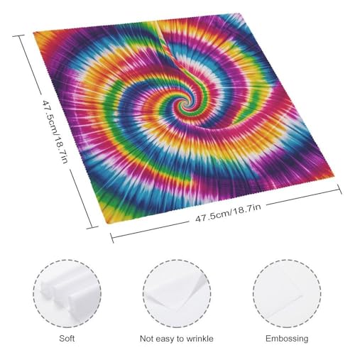 Servilletas de tela cuadradas multicolor 6 unidades miniatura 2