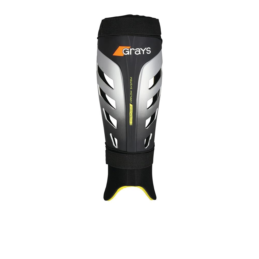 Grays G800 Shinguards - Black/Fluo Yellow, Medium