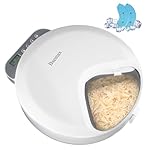 Auto Wet Food Cat Feeder, Automatic Refrigerated Wet Foods Feeder for Cats Dogs 4 Meal Timed Fresh Foods Dispenser with 2 Ice Packs Small Pet Feeders for Kitty Puppy Automatic Cat Dog Food Bowl