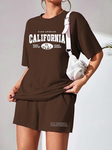 Image of KSHS Women Cotton Night Suit Top & Shorts Set | Loose Fit Printed Nightwear Co Ord Set Stylish Western | Soft Breathable Sleepwear Shorts with Pocket for Women