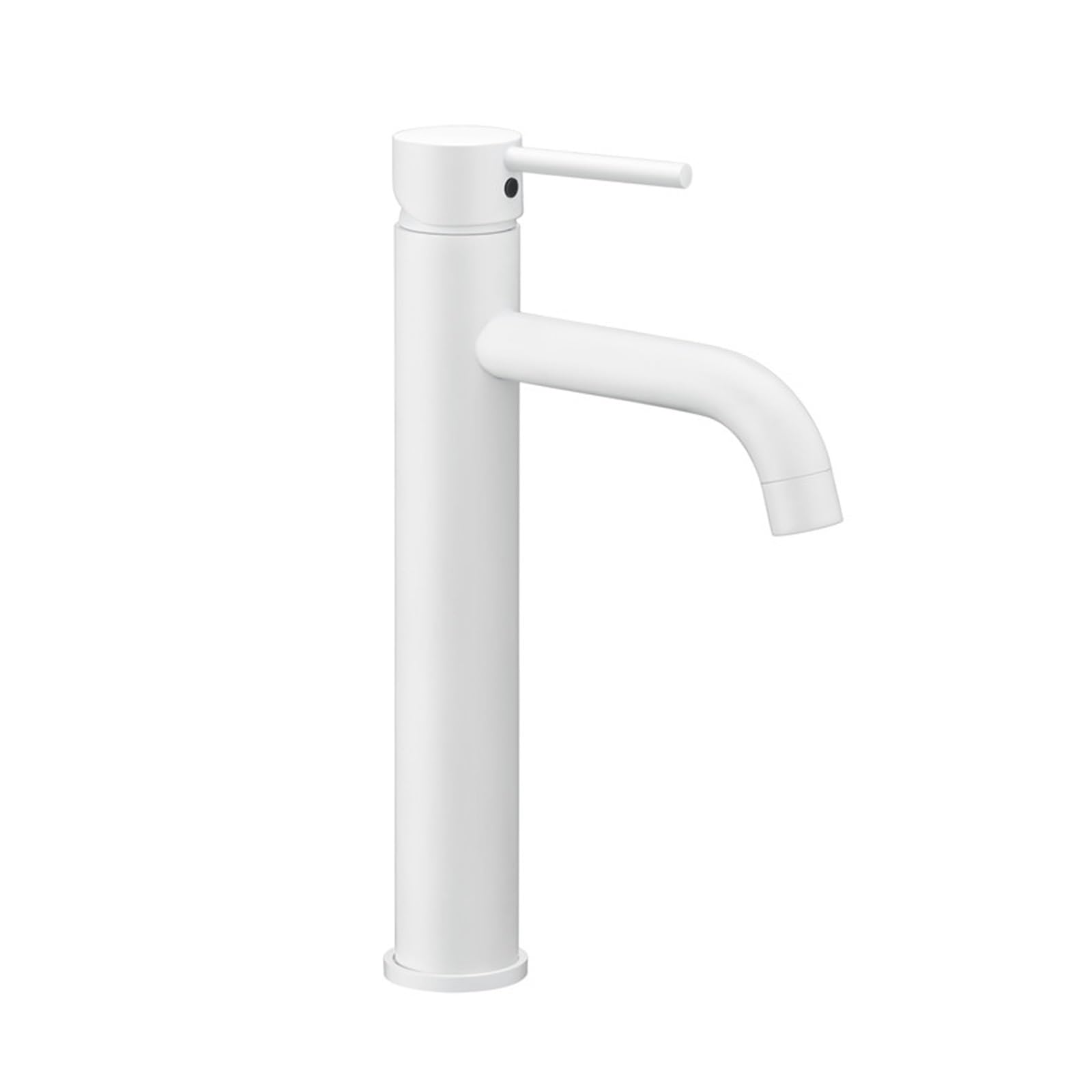 Robinet de salle de bain blanc mat anti-calcaire pour vasque haute