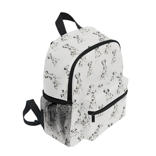 Dalmatian Dogs Kids Backpack Toddlers 12 Inch Lightweight Preschool Backpack for Boys Girls 3-8Y Bookbag with Adjustable Straps2