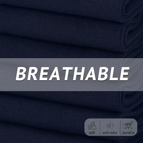 Women's Thin Low Cut Ankle Cotton Socks - 6 Pairs Lightweight Non-Slip No Show Socks, Classic Casual Running Socks3