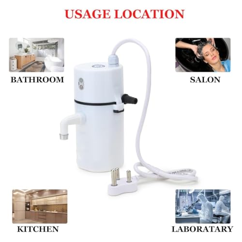 Image of Drumstone (𝟏𝟓 𝐘𝐞𝐚𝐫𝐬 𝐰𝐚𝐫𝐫𝐚𝐧𝐭𝐲) Mini Instant Electric Water Heater | Portable Fast Heating Geyser, Energy Efficient & Shock Proof for Kitchen & Bathroom