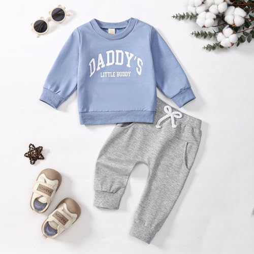 Infant Baby Boy Fall Clothes Long Sleeve Sweatshirt Pant Toddler Winter Outfits Set2