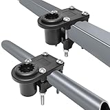 EDSRDPLT #6001 2PCS Rod Holder Rail Mount, Fits 1-1/4