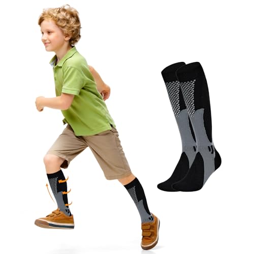 Youth Soccer Socks Boys Baseball Socks Compression Knee High Socks Cycling Athletic Socks Kids for Adult