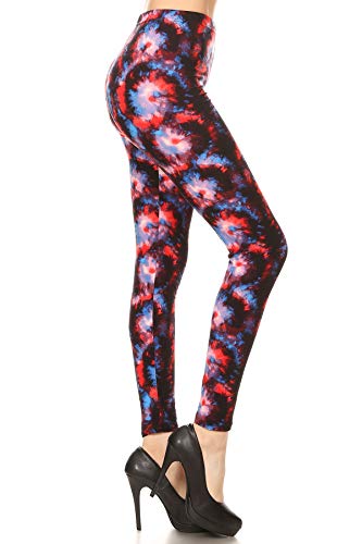 S696-PLUS Afterglow Print Leggings