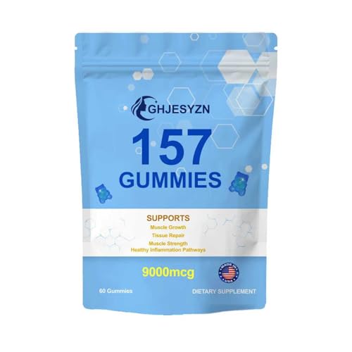 GHJESYZN Booly Protection Compound 157 Peptide Gummies 9000Mcg, Gluten Free, Non-GMO, 60 Count