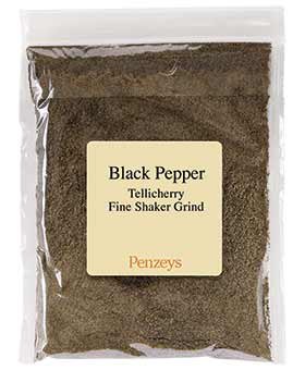 Fine Shaker Black Pepper By Penzeys Spices 3.3 oz 3/4 cup bag Pack of 1
